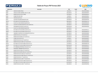 Fermax Tabela de Preços 2023