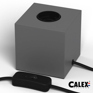 Calex - Candeeiro Metalico E27 com Fio 1.80cm com Interruptor Betão