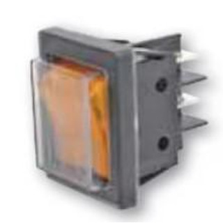 Interruptor com Protecção  F-11405 L Luz Amarelo 0911510027