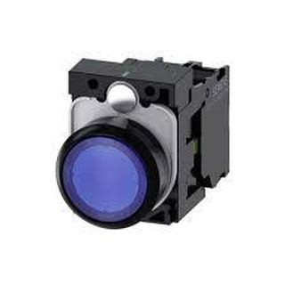 Botão Completo Luminoso Azul 22mm 3SU1102-0AB50-1BA0