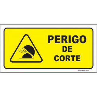 S3FSigns - 62XX PLACA 100X200 PVC PERIGO DE CORTE