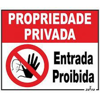 Placa de Sinallização de Proibição em PVC Opaco 500x300