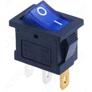 Mini Interruptor Painel RS22-B Luminoso Azul 09010205