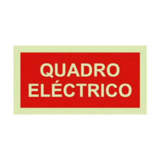 S3FSigns - Placa Fotolum.Quadro Eletrico 200X100 Seg.Incendio