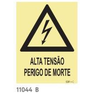 Placa Fotoluminescente Perigo de Morte 200x300