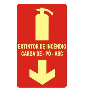 Placa Fotolum.Extintor Po ABC 240x85 Seg.Incendio