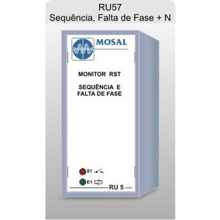 Relé Monitor RST Sequencia e Falta de Fase Neutro 400Vac RU5723A1