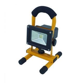 Projetor de Led Portatil Recarregavel IP54 10W Autonomia de 4h 6000K Amarelo