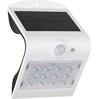 Aplique de Led Solar 1.5W IP65 4000K Branco