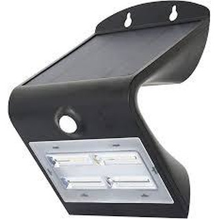 Aplique de Led Solar 3.2W IP65 4000K Preto