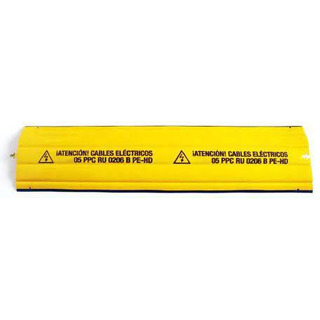 Placa Amarela de Sinalização em PPC-PE atenção cabos eléctricos com 1 Mt