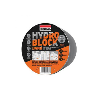 Soudal - Fita De Reparação Universal Aluminio HIDROBLOCK BAND Largura 10Cm Rolo Com 10Mts