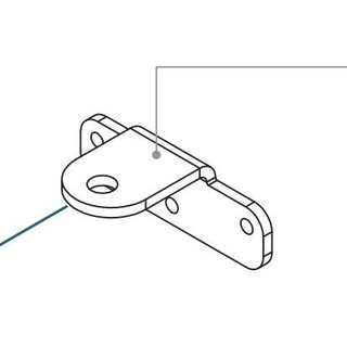 Motorline - LI21CSF Chapa Suporte Frontal Para Motor LINCE