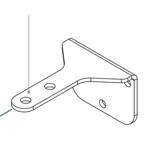 LI22CST Chapa Suporte Traseiro Esquerdo para Motor LINCE