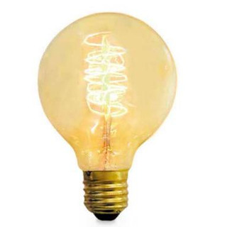 Lampada Filamento Carbono Led Globo G80 40w E27 2700k