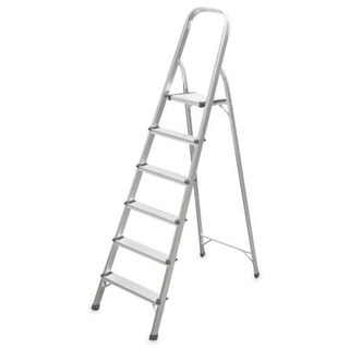 Escadote Aluminio 6 Degraus 150Kg
