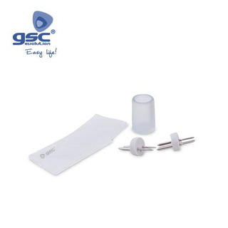 Kit Acessorios para Mangueira Led com cola/ topo/ manga/ conector