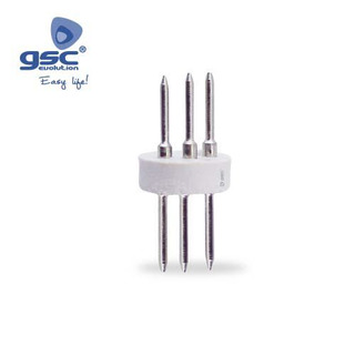 Conector Macho para Cabo Alimimentação para Mangeira Led