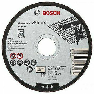 Bosch - Disco Corte  Direito Standard Inox 115x1mm