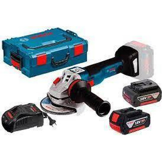 Bosch - Kit Ferramentas a Bateria 18V Rebarbadora   2 Baterias   Carregador com Mala 4.0Ah GSWS18V