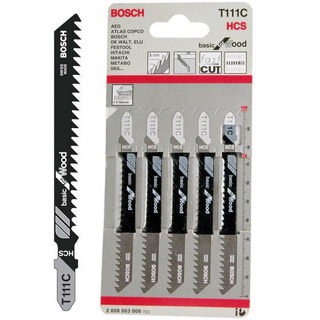 Bosch - Lamina Serra Vertical T111C Basic Madeira 5 PC