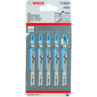 Bosch - Lamina Serra Vertical T118A Basic Metal 5 PC