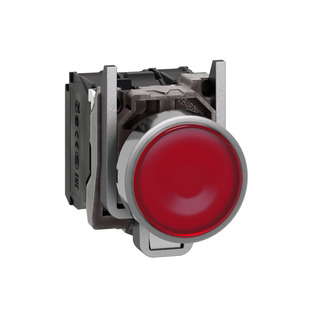 Schneider - Botão Luminoso Vermelho Led 24V 1NA   1NF XB4BW34B5
