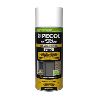 PECOL - Spray Tinta Acrilica Branco Brilho Ral 9010G 400ml