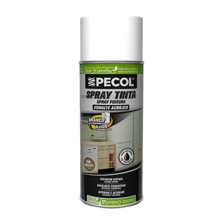 PECOL - Spray Tinta Acrilica Branco Brilho Ral 9010G 400ml 3040090101
