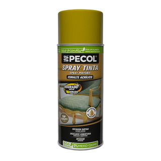 PECOL - Spray Tinta Acrilica Dourado com Brilho 400ml