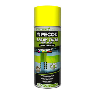 PECOL - Spray Tinta Acrilica Fluorescente Amarelo 400ml
