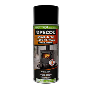 PECOL - Spray Tinta Altas Temperaturas Preto 400ml