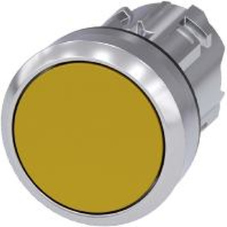SOFLIGHT - Botão Pressão Metálico M22 29mm Amarelo 1NO SLCPB02BA51