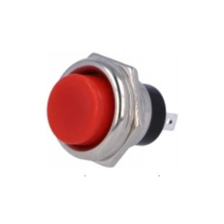 SOFLIGHT - Botão Pressão Metàlico Com Proteção Silicone 29mm Vermelho 1NC SLCPB02BP42