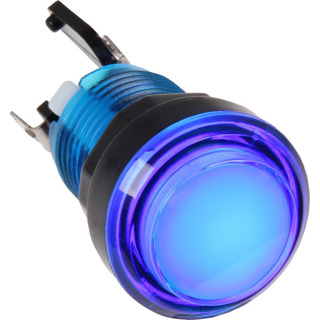SOFLIGHT - Botão Pressão Plástico  Luminoso Azul 1NO 230V SLCPB01AW3661