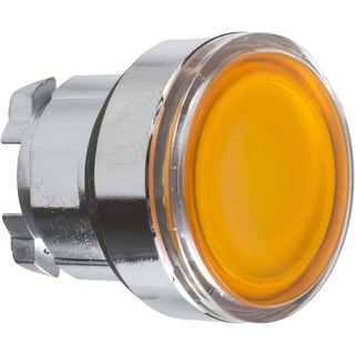 SOFLIGHT - Botão Pressão Plástico M22 - 28,7mm Amarelo 1NO SLCPB01AA51