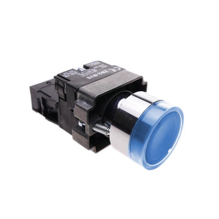 SOFLIGHT - Botão Pressão Plástico M22 - 28,7mm Azul 1NO SLCPB01AA61
