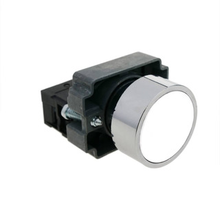 SOFLIGHT - Botão Pressão Plástico M22 - 28,7mm Branco 1NO SLCPB01AA11