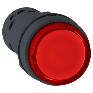 Botão Pressão Plástico M22 - 28,7mm Vermellho 1NC SLCPB01AA42