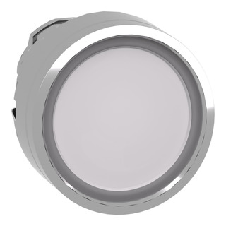 Schneider - Cabeça Botão Luminoso Para Led Branco Para Furo 22mm ZB4BW313