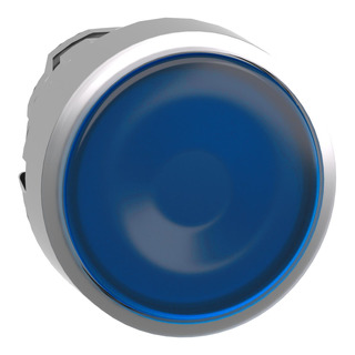 Cabeça Botão Luminoso Para Led Azul Para Furo 22mm ZB4BW363