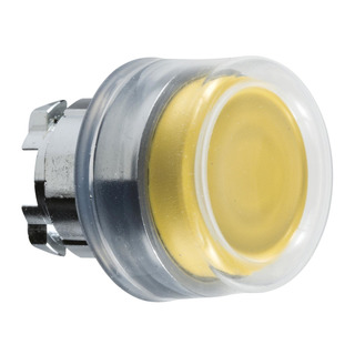Schneider - Cabeça De Botão Amarela Com proteção Silicone Para Furo 22mm ZB4BP5
