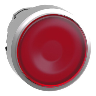 Schneider - Cabeça Botão Luminoso Para Led Vermelho Para Furo 22mm ZB4BW343