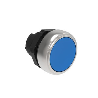 Cabeça de Botão de Pressão á face Azul para Furo 22mm LPCB106