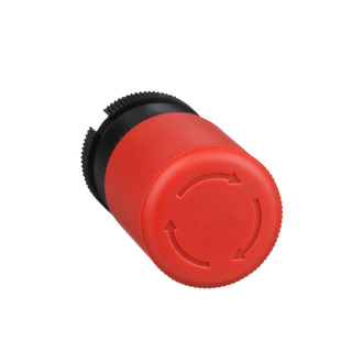 Cabeça de Botão de emergência Ø 40 mm - gire para liberar - Ø 22 - vermelho