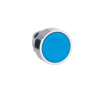 Cabeça De Botão Faceado Azul Para Furo 22mm