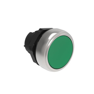 Cabeça de Botão Pressão á Face Verde para Furo 22mm LPCB103