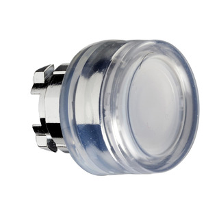 Cabeça De Botão Pressão Branco Com Proteção Silicone Para Furo 22mm ZB4BP18