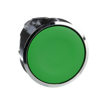 Cabeça De Botão Pressão Faceado Verde Para Furo 22mm ZB4BA3