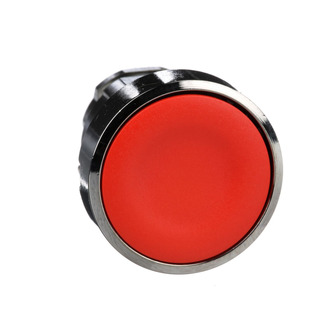 Cabeça De Botão Pressão Faceado Vermelho Para Furo 22mm ZB4BA4